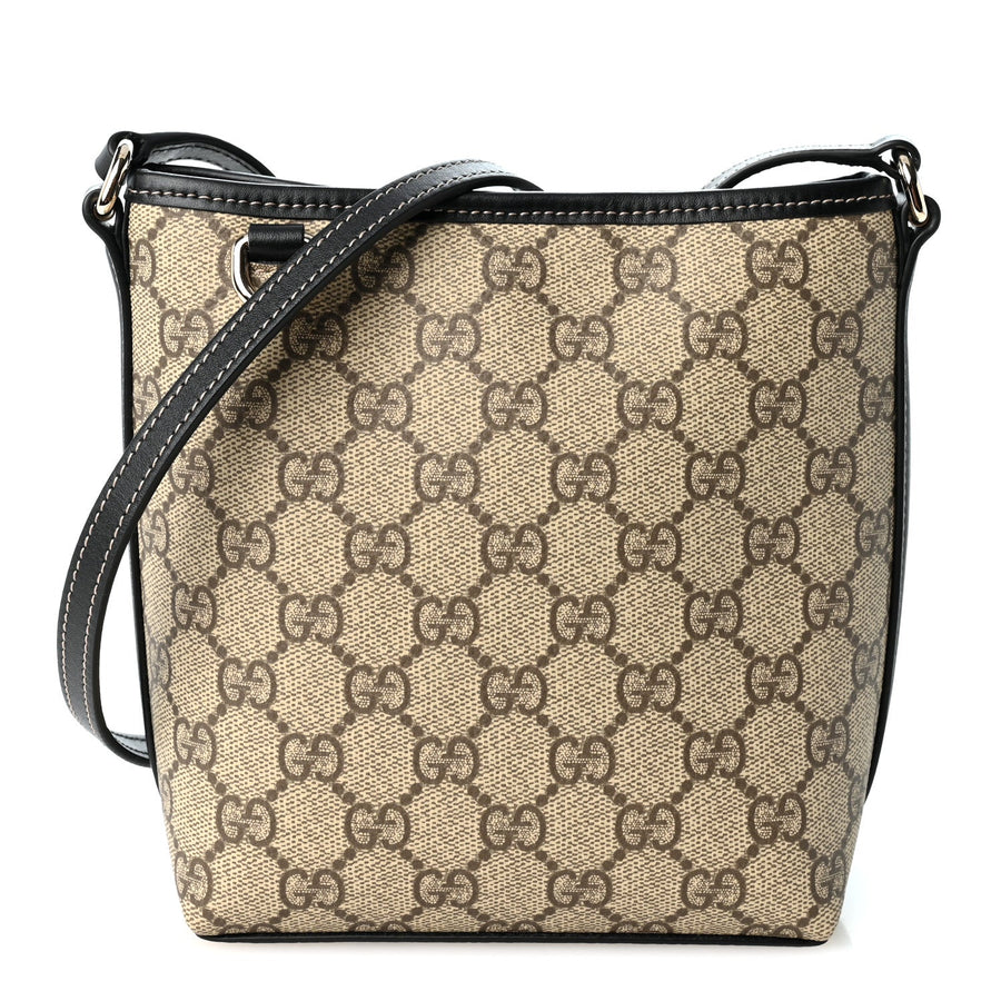 Gucci Gg Supreme Emblem Nano Bucket Bag