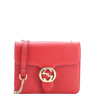 Gucci Interlocking Shoulder Bag Leather