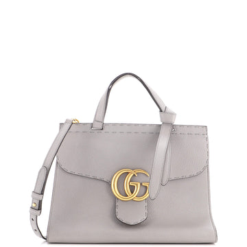 Gucci Gg Marmont Top Handle Bag Leather