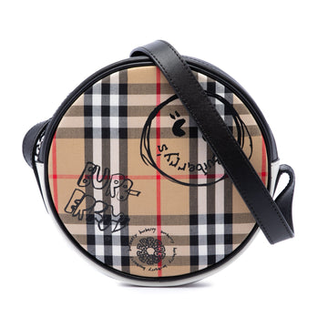 Burberry House Check Canvas And Calfskin
