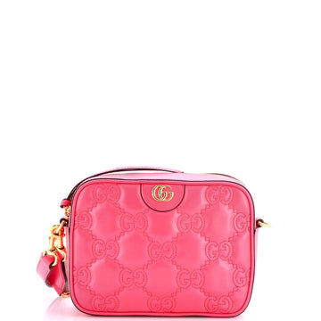 Gucci Zip Camera Bag Gg Matelasse