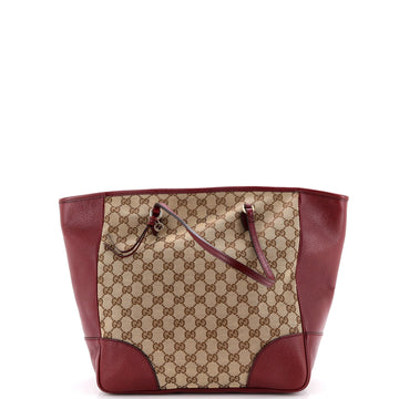 Gucci Bree Tote Gg Canvas With Leather