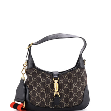 Gucci Jackie Hobo Gg Denim Small