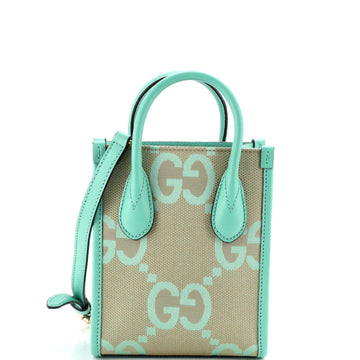 Gucci Vertical Tote Jumbo Gg Canvas Mini