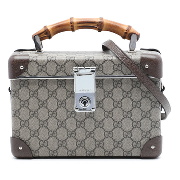 Gucci Gg Supreme Bamboo Vanity Bag Pre-