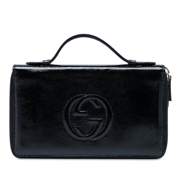 Gucci Patent Soho Travel Document Case
