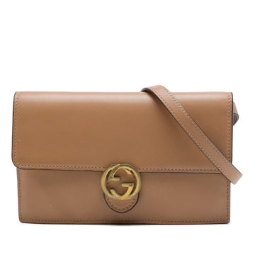 Gucci Calfskin Interlocking G Wallet On