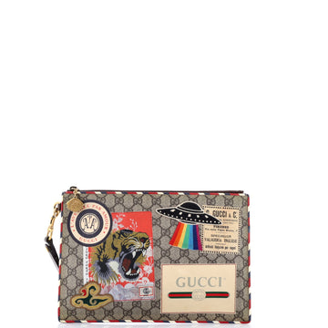 Gucci Courrier Pouch Gg Coated Canvas