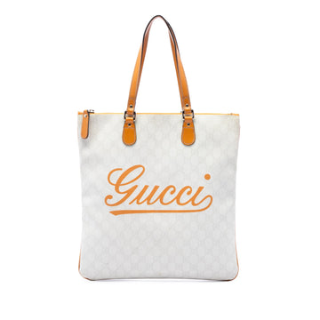 Gucci Gg Supreme Heritage Logo Tote Pre-