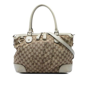 Gucci Gg Canvas Sukey Satchel Pre-Loved
