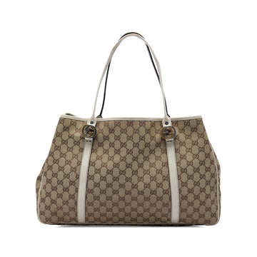 Gucci Large Gg Canvas Twins Tote Pre-