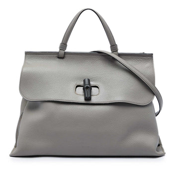 Gucci Large Calfskin Bamboo Daily