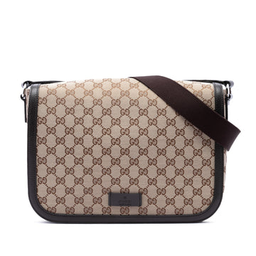 Gucci Gg Canvas Flap Crossbody Pre-Loved