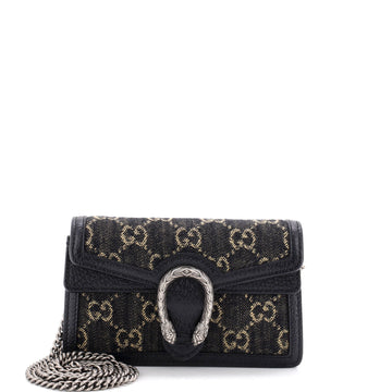 Gucci Dionysus Bag Gg Denim Super Mini