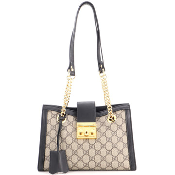 Gucci Padlock Chain Tote Gg Coated