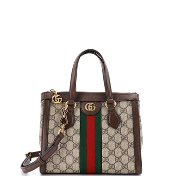 Gucci Ophidia Top Handle Tote Gg Coated