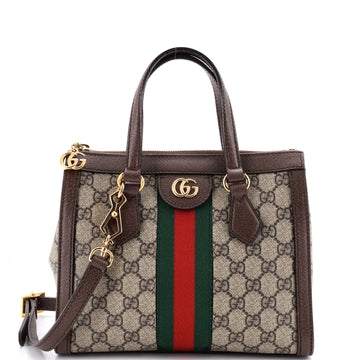 Gucci Ophidia Top Handle Tote Gg Coated