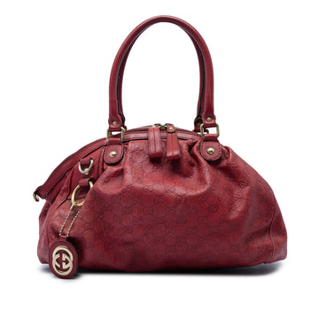 Gucci Ssima Sukey Satchel Pre-Loved Dark