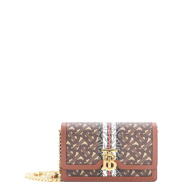 Burberry Tb Flap Bag E-Canvas Small
