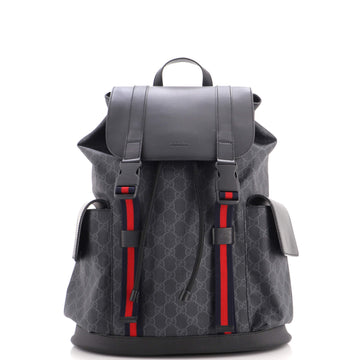 Gucci Double Pocket Buckle Backpack Gg