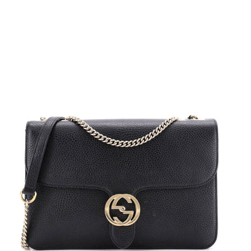 Gucci Interlocking Shoulder Bag Leather