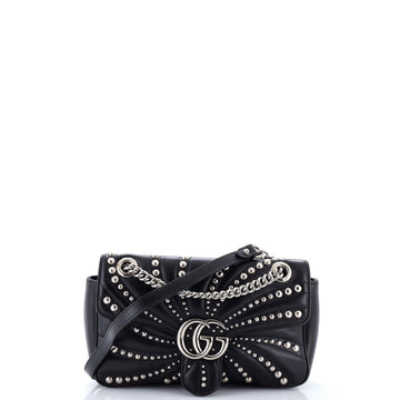 Gucci Gg Marmont Flap Bag Studded