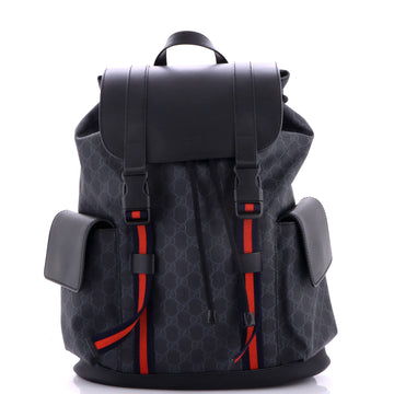 Gucci Double Pocket Buckle Backpack Gg