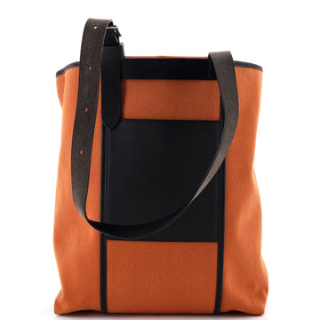 Hermes Etriviere Pocket Tote Toile And