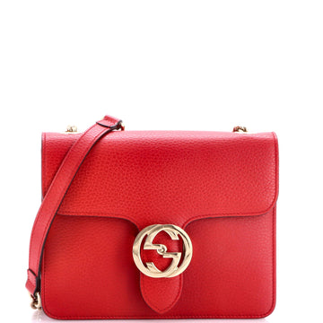 Gucci Interlocking Shoulder Bag Leather