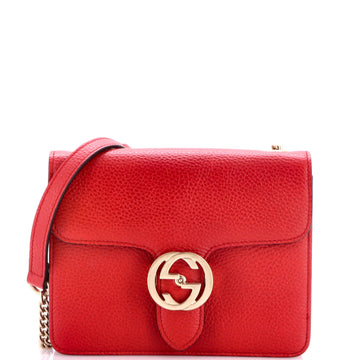 Gucci Interlocking Shoulder Bag Leather