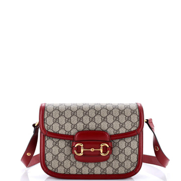 Gucci Horsebit Shoulder Bag Gg Coated