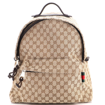 Gucci Zip Front Pocket Backpack Gg