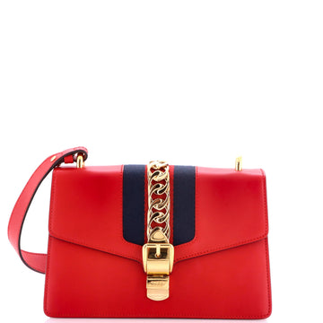 Gucci Sylvie Shoulder Bag Leather Small
