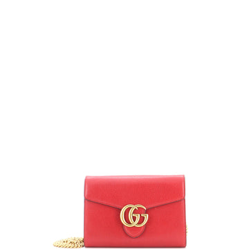 Gucci Gg Marmont Chain Wallet Leather