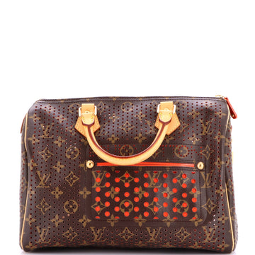 Louis Vuitton Speedy Handbag Perforated