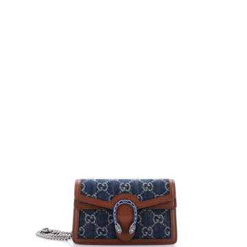 Gucci Dionysus Bag Gg Denim Super Mini
