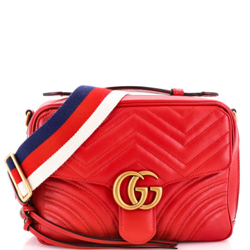 Gucci Gg Marmont Zip Around Camera Bag
