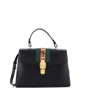 Gucci Sylvie Top Handle Bag Leather
