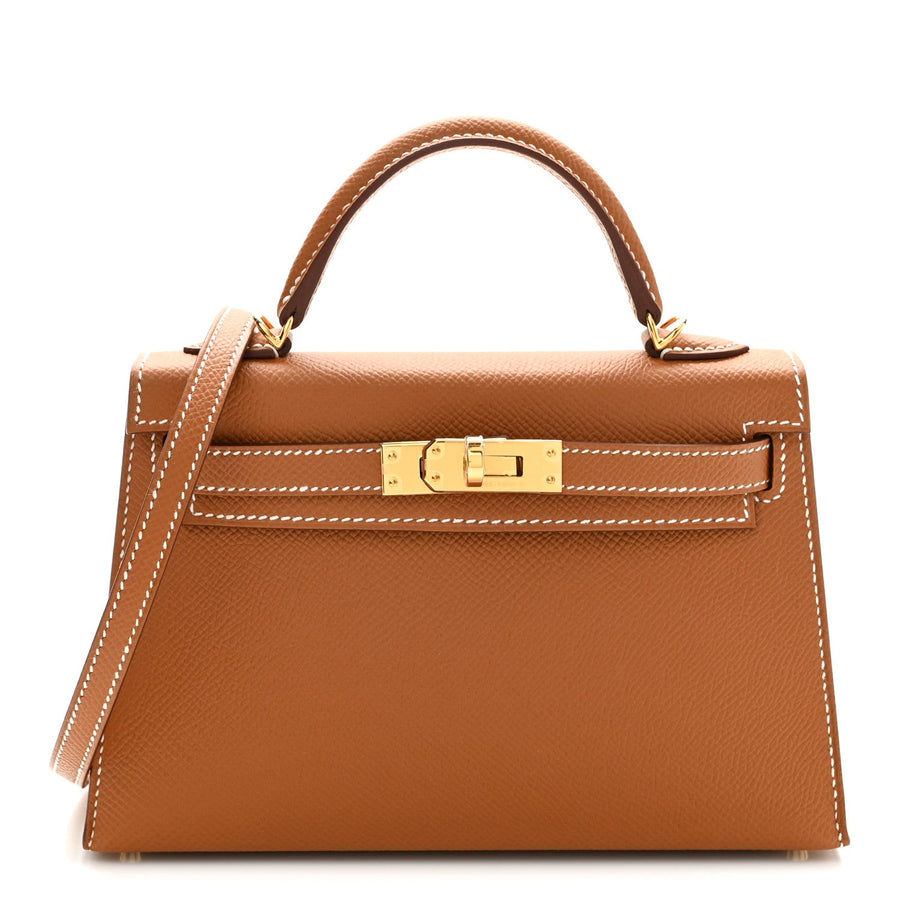 Hermes Epsom Mini Kelly Sellier 20 Gold