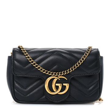 Gucci Calfskin Matelasse Super Mini Gg