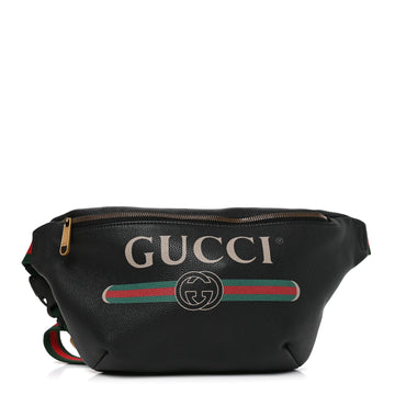 Gucci Grained Calfskin Logo Belt Bag