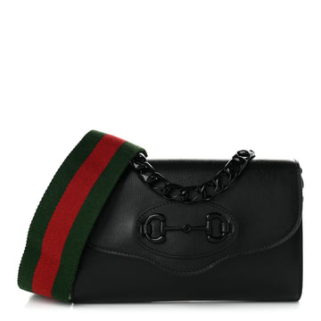 Gucci Glazed Textured Calfskin Web