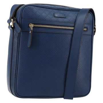 Gucci Diamante Shoulder Bag Leather Blue
