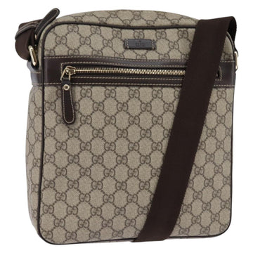 Gucci Gg Supreme Shoulder Bag Pvc Beige