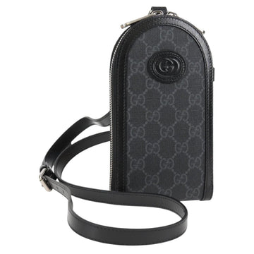 Gucci Gg Supreme Shoulder Bag Pvc Black