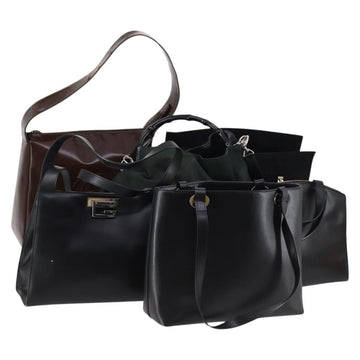 Gucci Shoulder Bag Nylon Enamel Leather