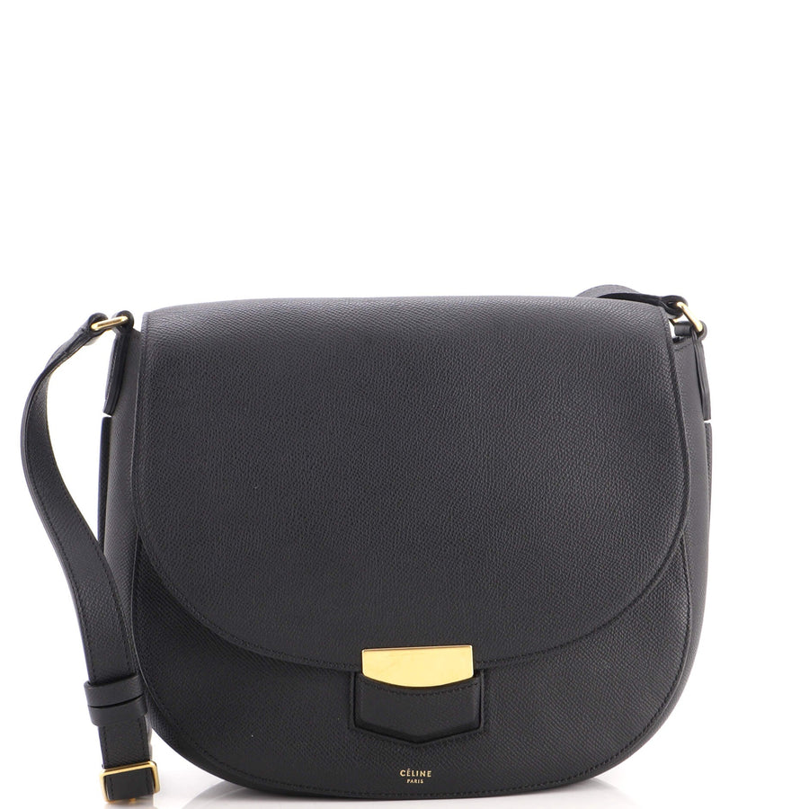 Celine Trotteur Crossbody Bag Grainy