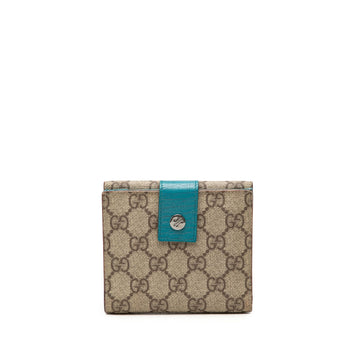 Gucci Gg Supreme Compact Wallet Pre-