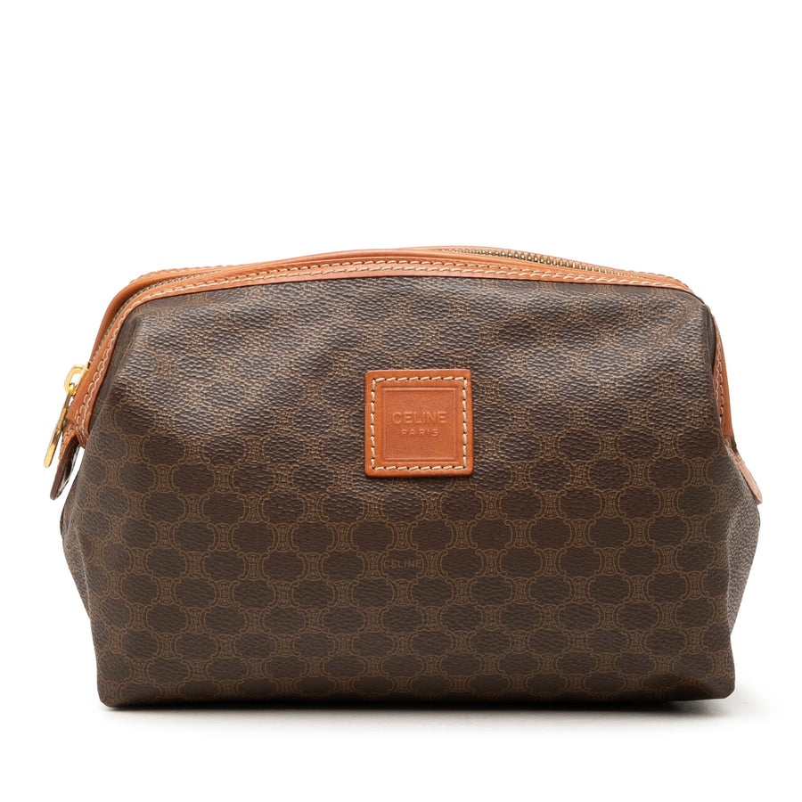 Celine Macadam Coated Canvas Cosmetic