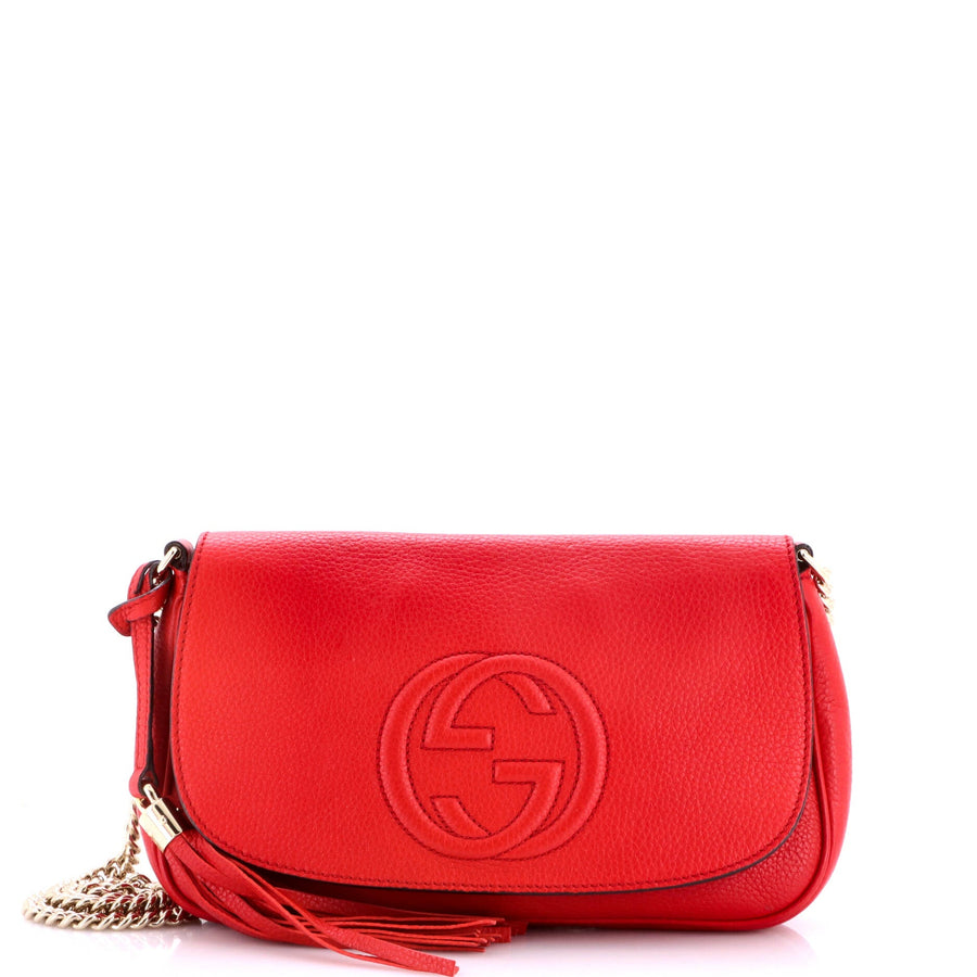 Gucci Soho Chain Crossbody Bag Leather